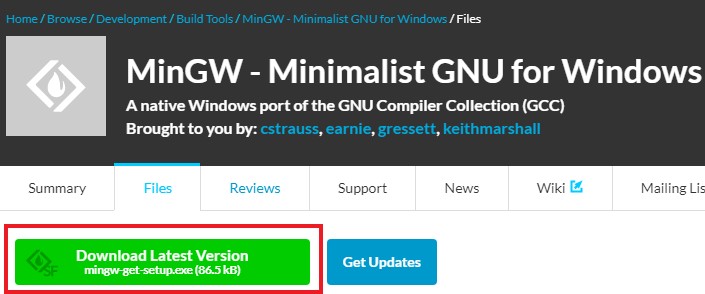 mingw gcc compiler for windows